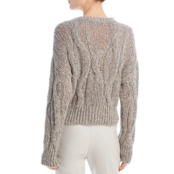 Fabiana Filippi Women Cable Knit Sweater Multi Size 6/S - Picture 4 of 4